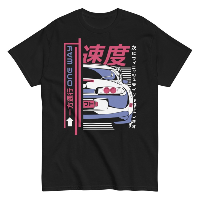 Magliette: Maglietta Auto Tuning Drifting con Lettere Kanji