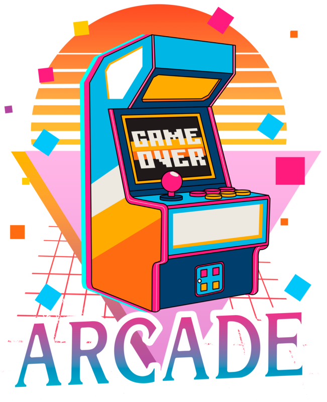 Magliette: Maglietta Arcade Retro Game Over