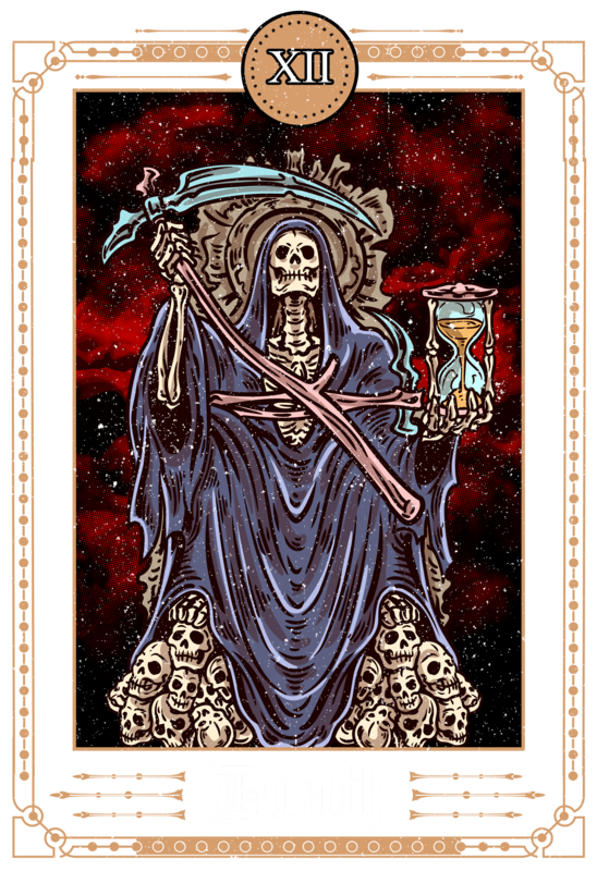 Magliette: Maglietta Tarot Morte Occulto