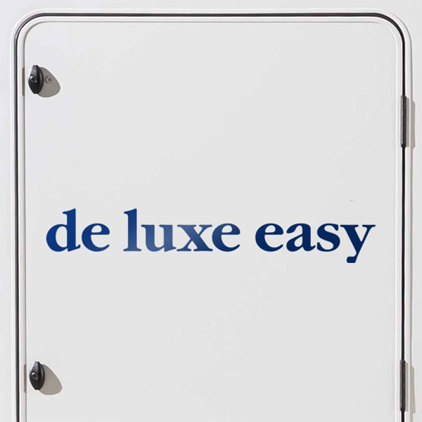 Adesivi per camper: De luxe easy