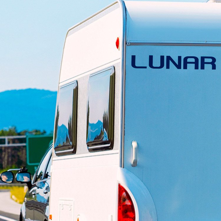 Adesivi per camper: Adesivo Logo Lunar per Caravan