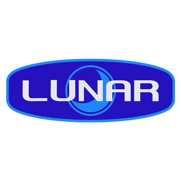 Adesivi per camper: Adesivo logo Lunar in tonalità di blu per camper