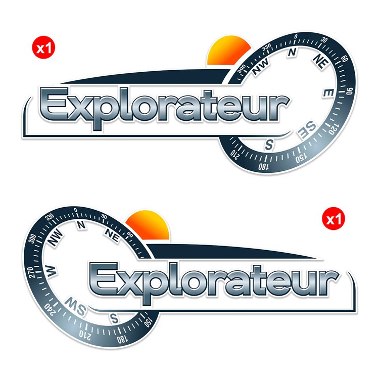 Adesivi per camper: Pitote Explorateur