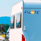 Adesivi per camper: Pilote blu 3