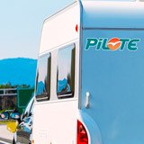 Adesivi per camper: Pilote turchese 3